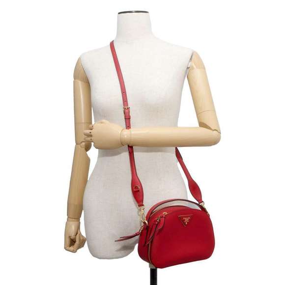 Prada Odette 2way Shoulder Bag Red - Picture 5 of 14